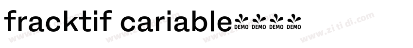 fracktif cariable字体转换